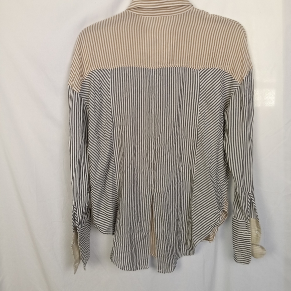 Free People Cape Town Oxford Stripe Button Down - Picture 2 of 4
